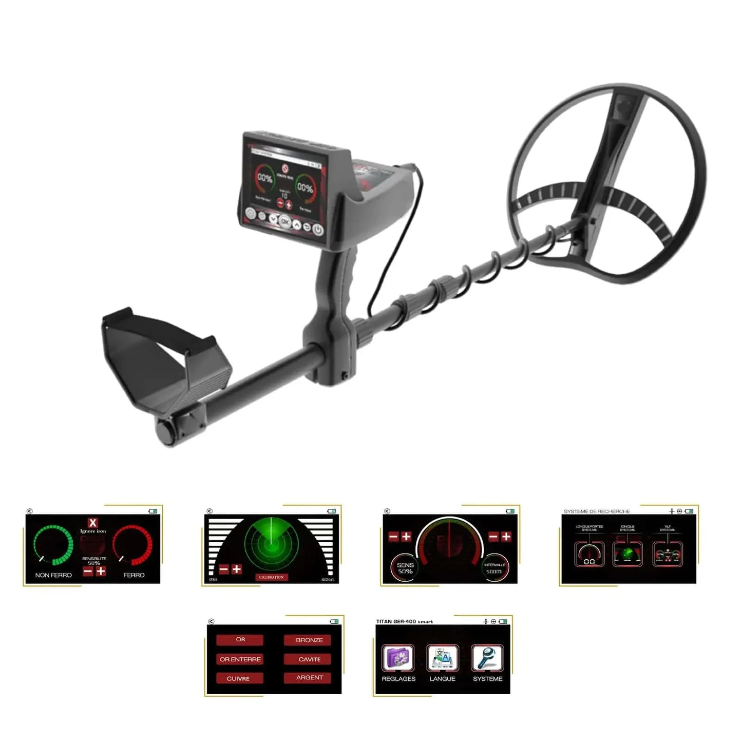 GER Detect Titan 400 Smart Long Range Metal Detector