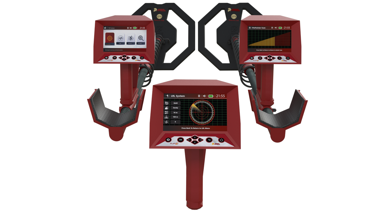 Ajax Detection Ares Long Range Gold and Metal Detector - 4 Advanced Search Systems