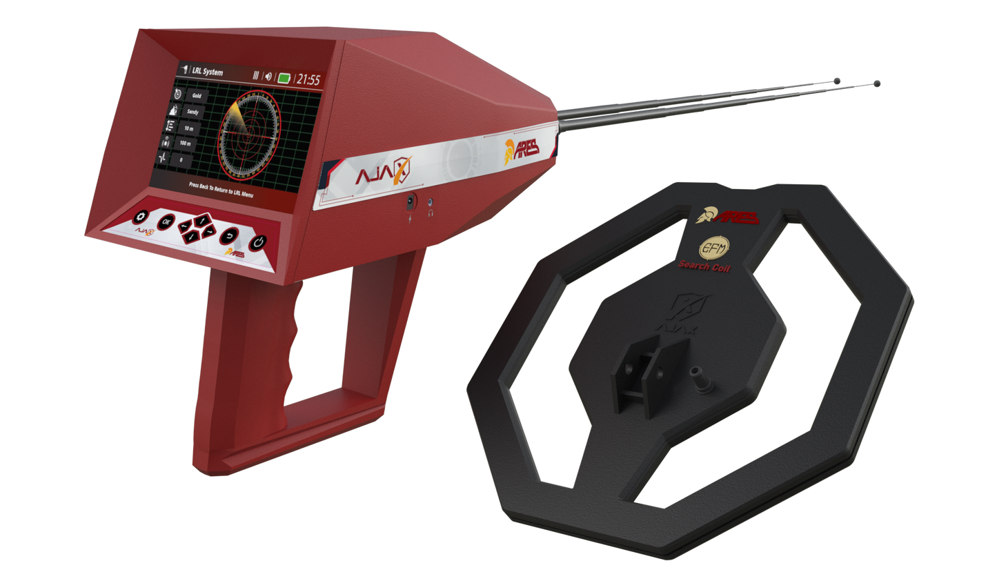 Ajax Detection Ares Long Range Gold and Metal Detector - 4 Advanced Search Systems