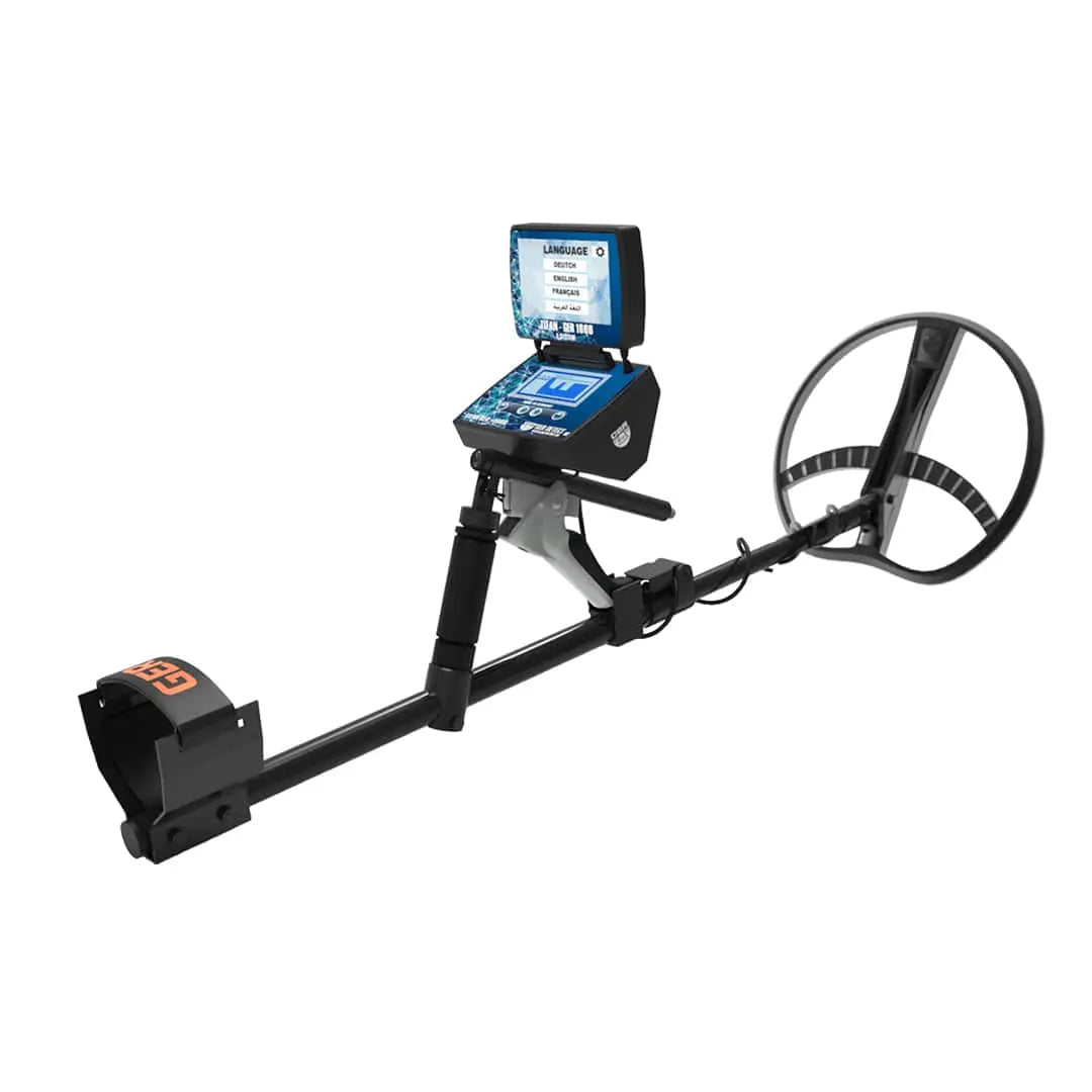 GER DETECT Titan 1000 Long Range Metal Detector with 8" and 17" Coils - Five Search Systems