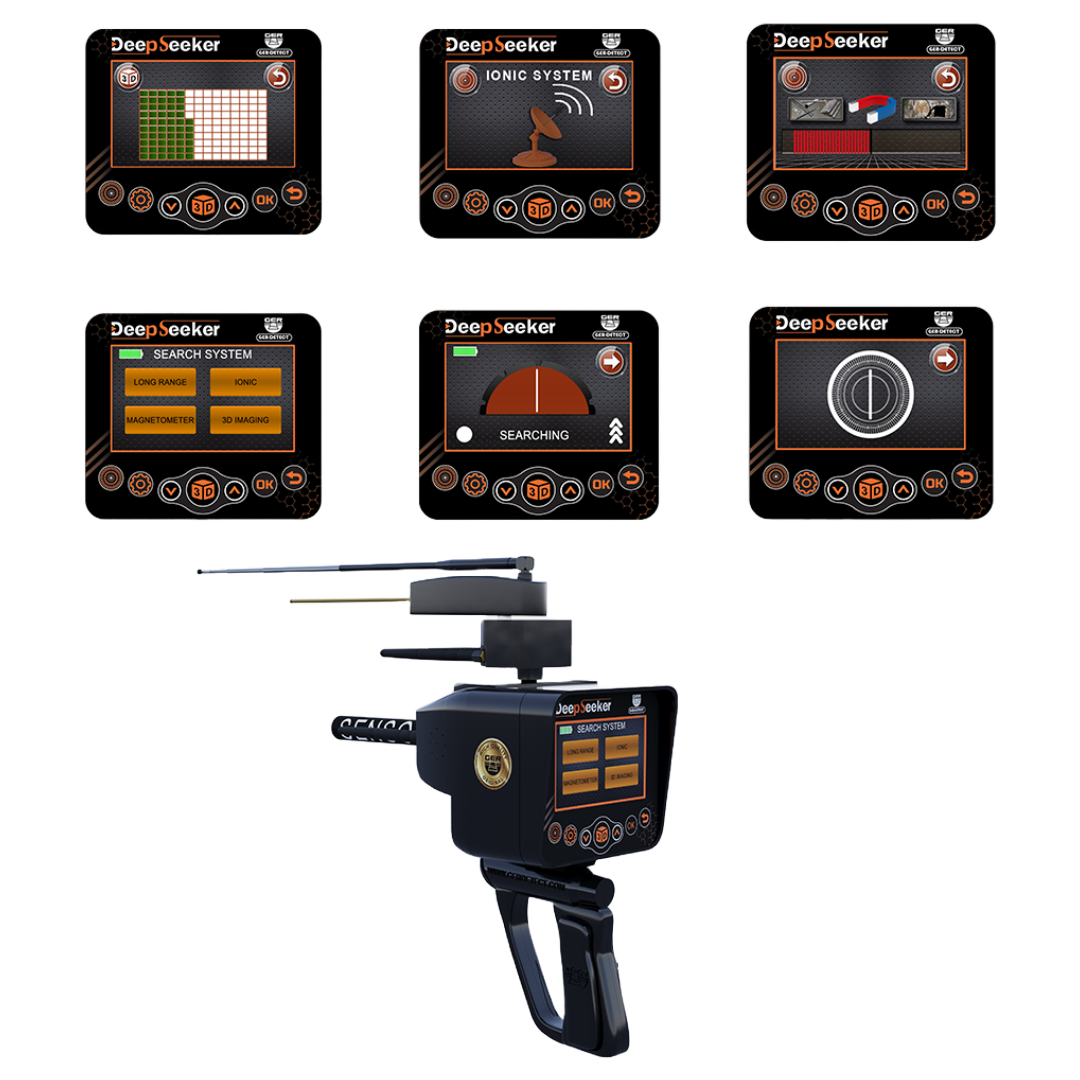 GER Detect Deep Seeker 5 System Professional Long Range Metal Detector