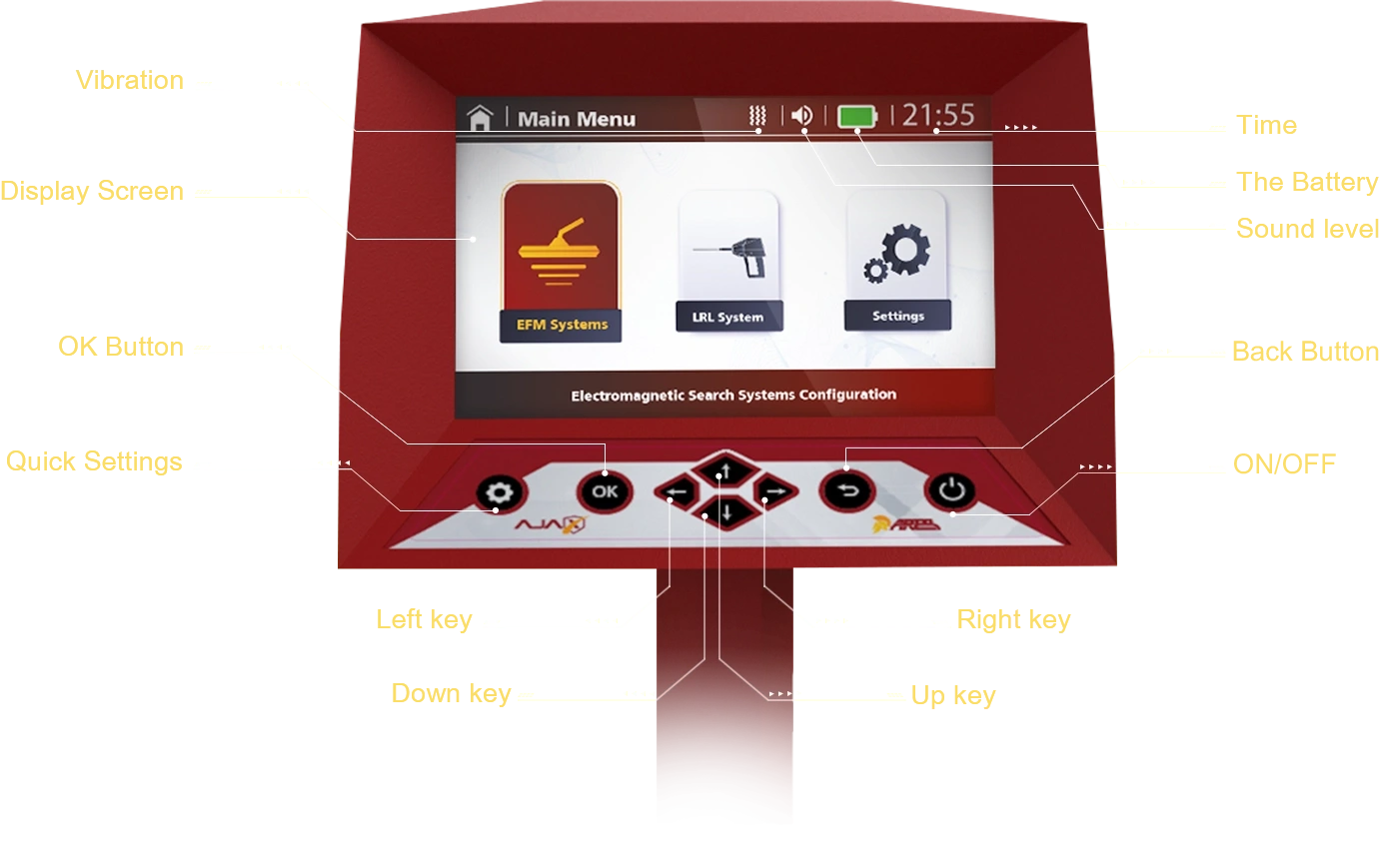 Ajax Detection Ares Long Range Gold and Metal Detector - 4 Advanced Search Systems