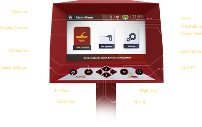 Ajax Detection Ares Long Range Gold and Metal Detector - 4 Advanced Search Systems